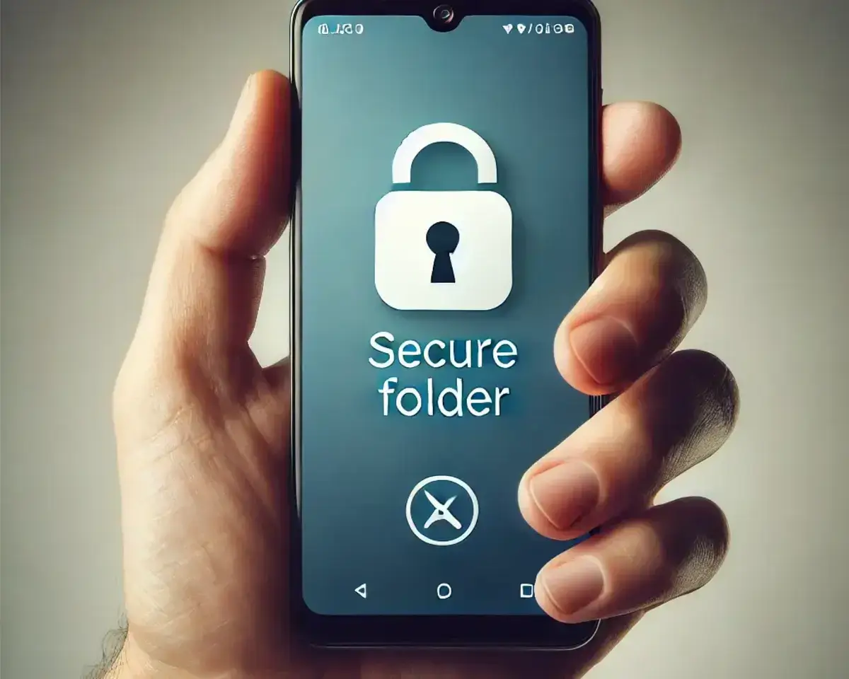 how to create a secure folder on android